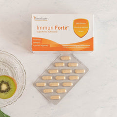 SanaExpert Immun Forte ciotola di vetro e kiwi