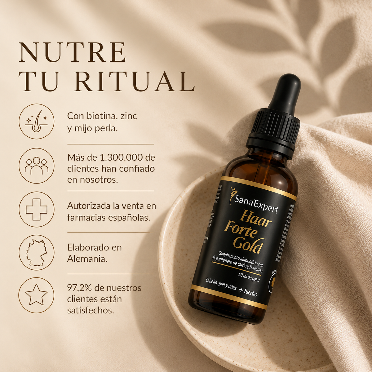 Gocce Haar Forte Gold