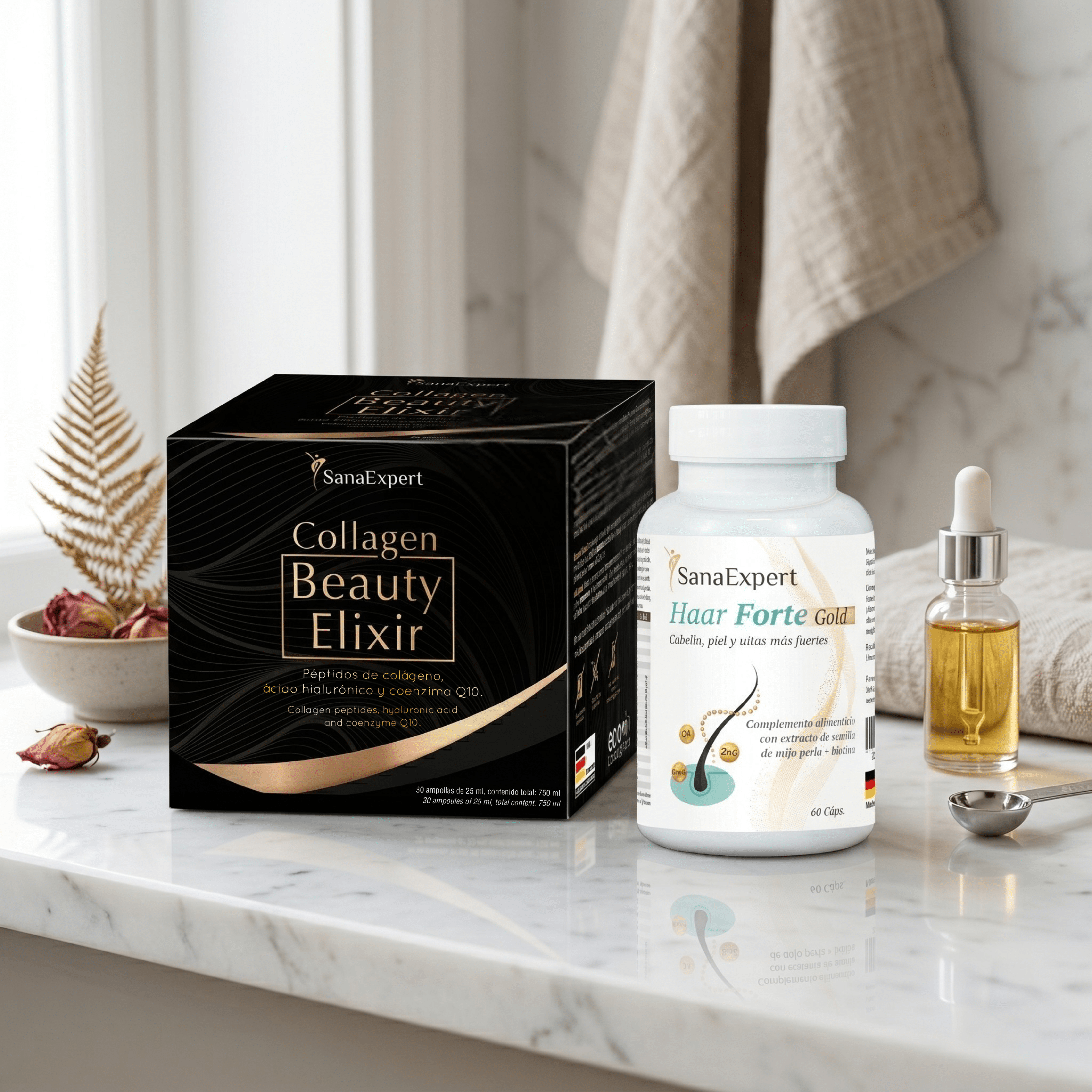 Pack Glow Naturale: Elisir Capillare & Collagene