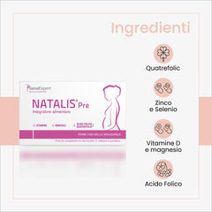 SanaExpert Pack Love is in the air Natalis Pre ingredienti naturali Quatrefolic, zinco e selenio, vitamina D e magnesio